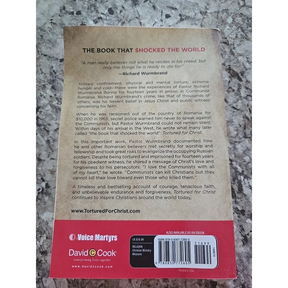 Tortured for Christ: 50th Anniversary Edition (2017, PB) by Richard Wurmbrand - Picture 2 of 6